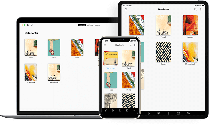 The most beautiful note-taking app across devices.