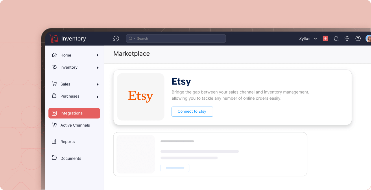 Dashboard - Etsy | Zoho Inventory