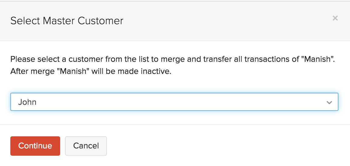 Merge Two Customers