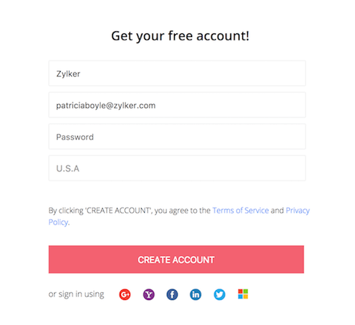 Signup Page