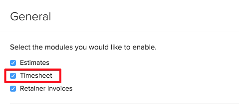 Enable Timesheets