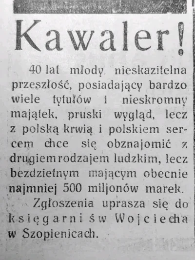 tomwick55 - Tak się kiedyś szukało drugiej połówki. Takie były ogłoszenia przed erą T...