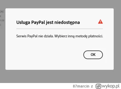 87marcin - Czy ktoś ma też problem z zapłaceniem za cokolwiek w adobe? Próbuję zakupi...