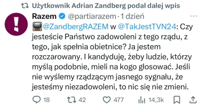 Gours - W ogóle jak to się dzieje, że taki Zandberg z 1,5-procentowym poparciem jest ...