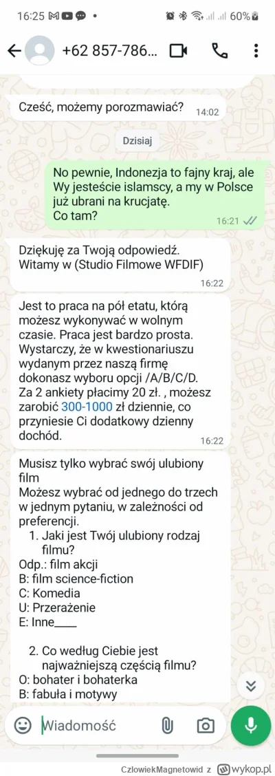 CzlowiekMagnetowid - Chcę się pochwalić, że oscamowałem scamerów na 70 zł.

Jakiś typ...