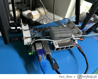 Pan_Slon - Uff gorąco, nie sądziłem że elektrycznie wkładki sfp+ tak mocno się grzeją...