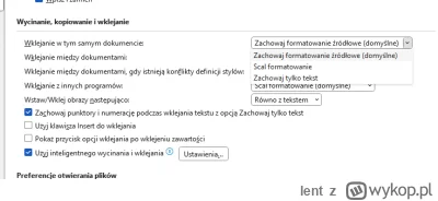 lent - @imperjo: to w opcjach Opcje > Zaawansowane > Wycinanie, kopiowanie i wklejani...