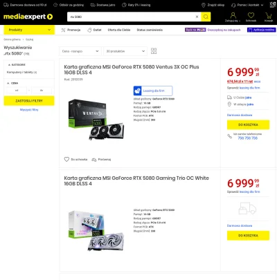 Pawci0o - Serio rtx 5080 za 7000 zł w mediaexpert? Życzę powodzenia 🤣🤣🤣
Niech sobi...