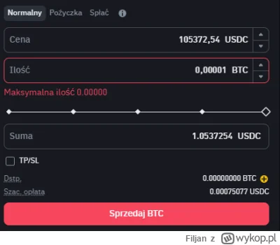 Filjan - #kryptowaluty #binance

Pomocy, dlaczego nie mogę otworzyć pozycji na margin...