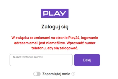 ArchDelux - Ej, @play_polska, to po co to "lub email" w polu do wpisania danych? ( ͡°...