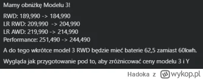 Hadoka - Obniżka trójek o 5k ( ͡° ͜ʖ ͡°)

#tesla