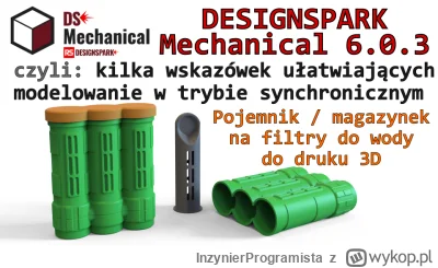 InzynierProgramista - DesignSpark Mechanical - pojemnik / magazynek na filtry do wody...