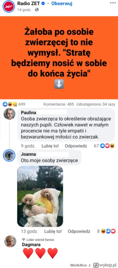 WielkiNos - "Psiecko", "psyn" i "psórka" są już passe, teraz się mówi "osoba zwierzęc...