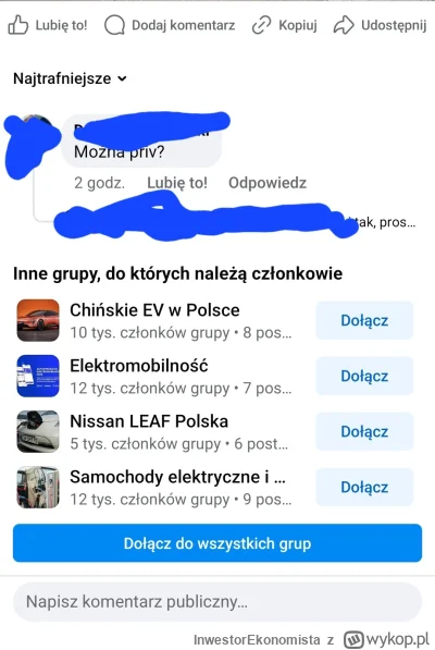 InwestorEkonomista - Pisanie w komentarzach na Facebooku pod ogłoszeniem czy można pr...