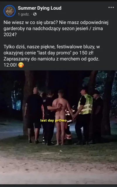 le_banana - Jakiś ziomek się naćpał i paradował przez chwilę na golasa po festiwalu (...