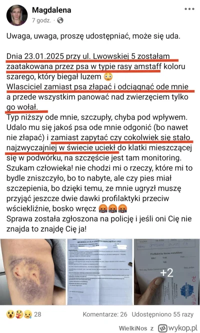 WielkiNos - Kobieta wyszła sobie przed blok i nagle podbiegł do niej jakiś amstaff i ...