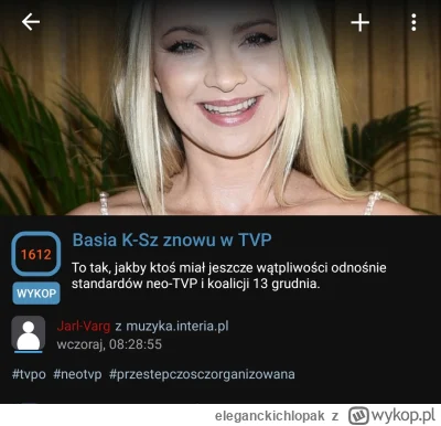 eleganckichlopak - "#przestepczosczorganizowana" XDD 1612 wykopów,  news tygodnia dla...