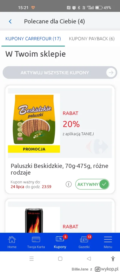 BillieJane - #beskidzkie #paluszki
Carrefour się chyba dołączył do akcji