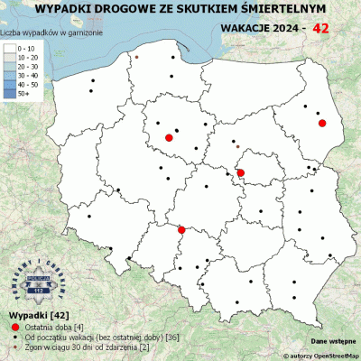 Salido - Minął 8. (z 73) dzień wakacji. 

W ciągu ostatniej doby miały miejsce 4 wypa...