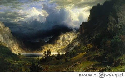 kaosha - #sztuka #art #obrazy #malarstwo
Albert Bierstadt
A Storm in the Rocky Mounta...