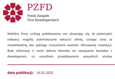 affairz - PZFD twierdzi, że ukrywanie cen mieszkań jest z takiego powodu, że ceny są ...