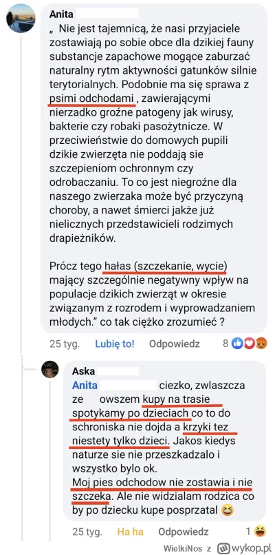 WielkiNos - Kobieta spokojnie tłumaczy psiarzom dlaczego nie wolno wprowadzać psów na...