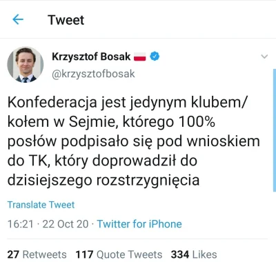 ruszka - @Samwdomu: 

Szkoda, że twój lider tak tego nie postrzega, skoro pochwalił...