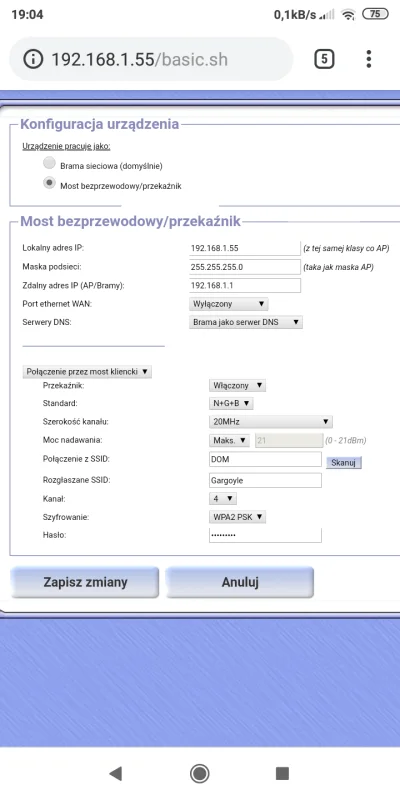 DS18B20 - Mirasy potrzebuję pomocy w konfiguracji repeatera WIFI na TP-LINK WDR3600, ...