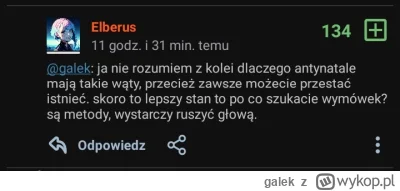 galek - Cóż za ironia.

Pod postem w którym natalista oświadcza. Że każde życie ma wa...