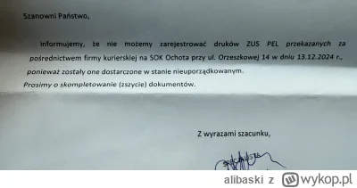 alibaski - #panstwozdykty dokumenty wysłane do ZUS nie były zszyte więc ZUS oczywiści...