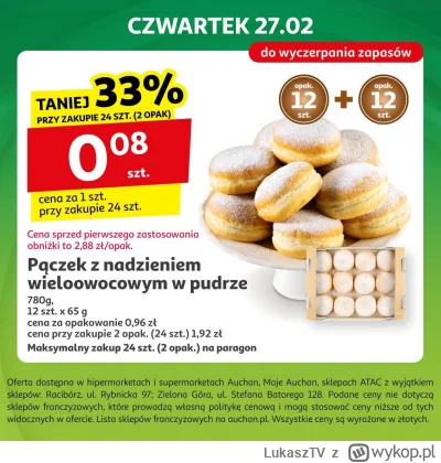 LukaszTV - Gdy Biedronka i Lidl biją się o najtańsze pączki.. wtedy wchodzi on.. cały...