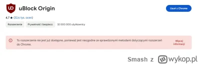 Smash - No nieźle: Chrome zablokowało uBlock origin. 

#ublock #ublockorigin #chrome ...