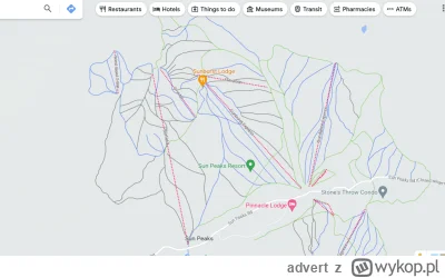advert - Czy u was na google maps widać ślady wyciągow narciarskich? Pamiętam że kied...