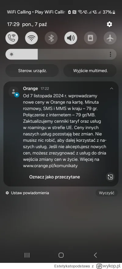 Estetykatopodstawa - Oficjalnie złożę zawiadomienie do UOKiK, bo was tam w Orange chy...