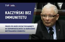 Sejm zgodził się na pociągnięcie Kaczyńskiego do odpowiedzialności karnej