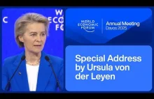 Przemówienie Ursuli von der Leyen podczas WEF