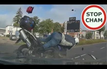 Wypadek z udziałem motocyklisty w Poznaniu