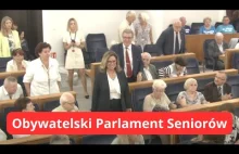 Parlament Seniorów. "Nie jest podana WODA, żeby nie zalać urządzeń"