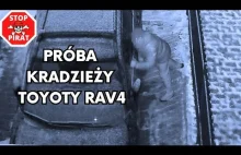 Próba kradzieży Toyoty RAV 4 z posesji w Warszawie.