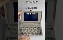 Jeden z pierwszych laptopów? - 4.77 MHz i 1 MB RAM, 32 KB VRAM - 1990 rok