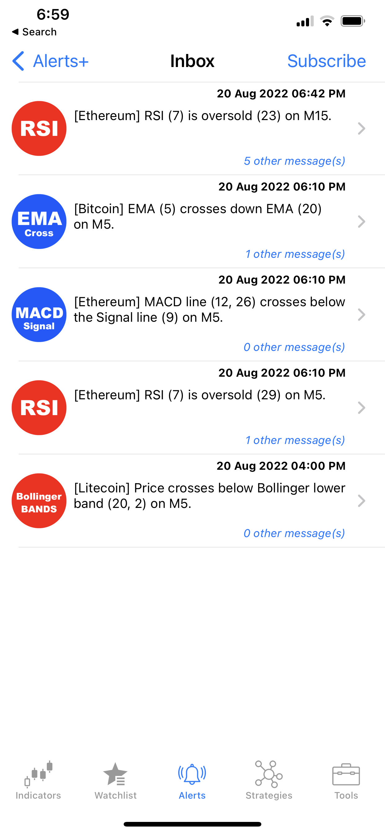 Signal History