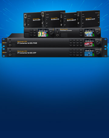 New Blackmagic 2110 IP Converters