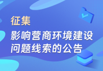 关于征集影响营商环境建设问题线索的公告