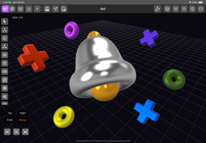 iPadOS DGArt 3D Modeler and Renderer Screenshot