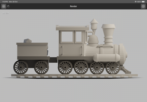 iPadOS DGArt 3D Modeler and Renderer Screenshot