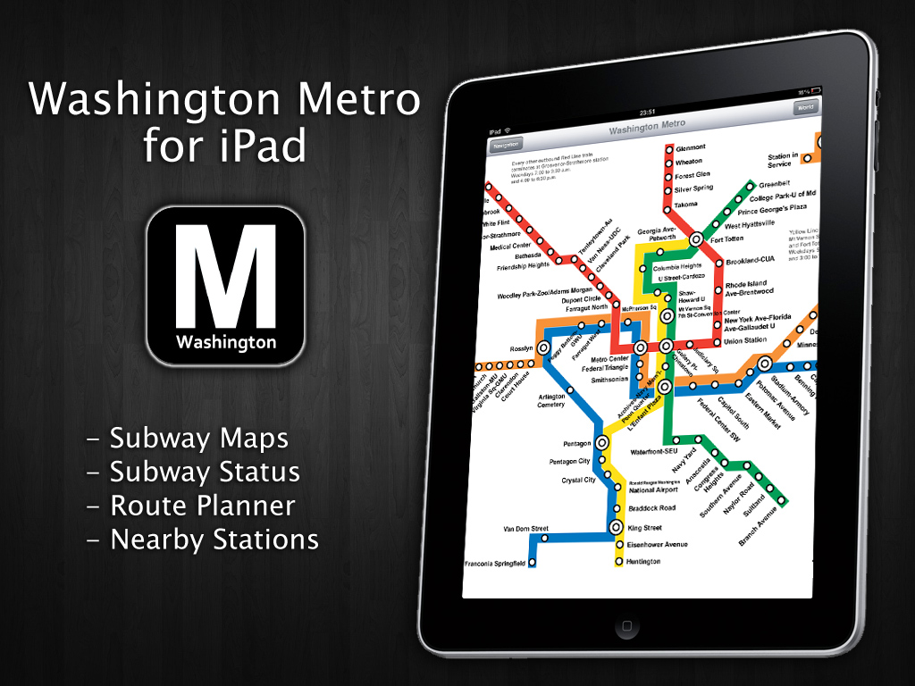 Washington Metro for iPad