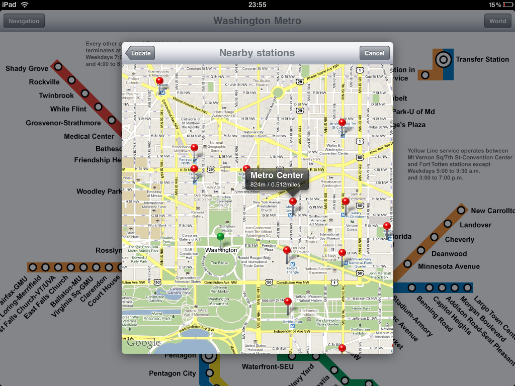 Washington Metro for iPad